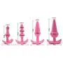 MXJYB Four Sets of Luxury Silicone Plug Training Device Entertainment Toys Beads for Beginners, Purple MXJYB (Color : Pink)