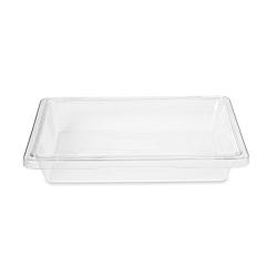 Rubbermaid Commercial Products Food Storage Box/Tote for Restaurant/Kitchen/Cafeteria, 2 Gallon, Clear (FG330700CLR)