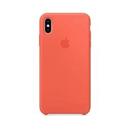 Anti-Drop iPhone XR(6.1Inch) Liquid Silicone Gel Case, TOSHIELD Soft Microfiber Cloth Lining Cushion for iPhone XR- Retail Package (Nectarine)