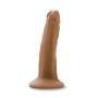 Blush 5.5 inch Satin Smooth Silicone Dildo Suction Strap On Base