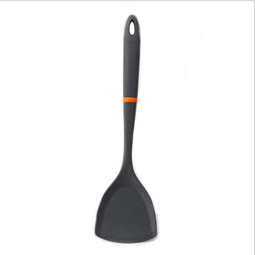 Silicone kitchenware integrated non-stick pan shovel kitchen tools high temperature cooking shovel,Gray