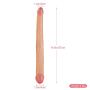 Soft Comfortable Stimulator 14.6 Inch Double Sided Toy Real Feel Soft Flexible Silicone Wand Double Head -D?ld`? Massager for Women