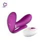 Wearable Remote Control G-Spot, Clitoris & Anal Waterproof Silicone Butterfly Vibrator Dildo Adult Sex Toy