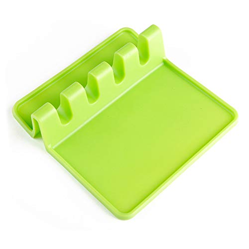 TOPmountain Silicone Tableware Mat Tableware Storage Mat Actual Green Silica Gel Kitchen Table