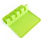 TOPmountain Silicone Tableware Mat Tableware Storage Mat Actual Green Silica Gel Kitchen Table