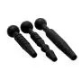 Master Series Dark Rods 3 Piece Silicone Penis Plug Set