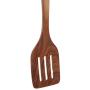 LJSLYJ Teak Wood Turner Long Handle Leakage Shovel Kitchen Turner Non Stick Cookware Paintless Wooden Spatula Kitchenware