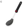 Yvetti Kitchen Utensil Set Durable Non-Stick Silicone High Temperature Resistant Shovel Spoon Brush Kitchenware Cooking Tools Best Kitchen Gadgets for Gift Black C