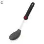 Yvetti Kitchen Utensil Set Durable Non-Stick Silicone High Temperature Resistant Shovel Spoon Brush Kitchenware Cooking Tools Best Kitchen Gadgets for Gift Black C