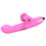 Huluda Dual Motors Safe Silicone Vib G-S Mssager with Sucking 7 Frequency Thrusting USB Recharging Toy for Women (pink)