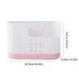 Storage Box Basket Rack Bag, Self-adhesive Detachable Plastic Cutlery Drain Rack Kitchenware Storage Box