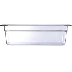 Carlisle 3066107 StorPlus Third Size Food Pan, Polycarbonate, 4" Deep, Clear