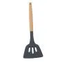 Dolland Silicone Cooking Utensils Kitchen Utensil Wooden Handle Kitchenware Spoon,Black Shovel