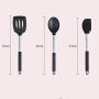 SKYyao Kitchen utensil set Kitchen tools Stainless steel tube handle silicone kitchenware set silicone stainless steel