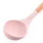 Kitchen Supplies Set of 9 Nonstick Kitchen Cooking Tools Silicone Kitchenware Set Household Wood Handle Spatula Tool Accessories (Color : 03)