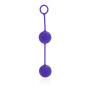 CalExotics Posh Silicone “O” Balls - Ben Wa Kegel Weights - Pelvic Floor Exercise - Adult Sex Toys - Purple