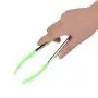 GLYNDA 2Pcs Stainless Steel Nylon Kitchen Tongs BBQ Tongs Utility Tong Cooking Heat Resistant Kitchen Accessories Green