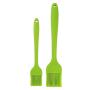 Sperrins 2 Sets Silicone Kitchen Butter Cream Brushes Mix Scraper Brush Butter Cake Brushes Tool for Baking Kitchenware green
