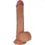 The Firefighter by FUKENA - Realistic Dual Density Silicone Dildo, 6.75 Inches Insertable (Light Skin with Colored Glans)