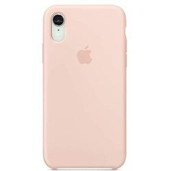 Anti-Drop iPhone XR(6.1Inch) Liquid Silicone Gel Case, TOSHIELD Soft Microfiber Cloth Lining Cushion for iPhone XR- Retail Package (Pink Sand)