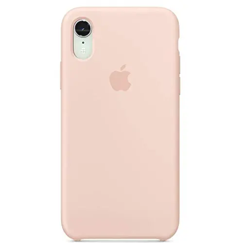 Anti-Drop iPhone XR(6.1Inch) Liquid Silicone Gel Case, TOSHIELD Soft Microfiber Cloth Lining Cushion for iPhone XR- Retail Package (Pink Sand)