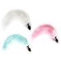 Gothing LED Light Bu~tt Plùg Silicone Insert Stopper Smooth Six Toy Game Cosplay with Faux Fox Tail