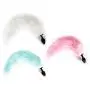 Gothing LED Light Bu~tt Plùg Silicone Insert Stopper Smooth Six Toy Game Cosplay with Faux Fox Tail