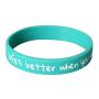 Reminderband Silicone Wristbands - 100 Pack - Personalized Customizable Rubber Bracelets - Customized for Motivation, Events, Gifts, Support, Causes, Fundraisers, Awareness - Men, Women