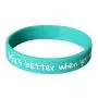 Reminderband Silicone Wristbands - 100 Pack - Personalized Customizable Rubber Bracelets - Customized for Motivation, Events, Gifts, Support, Causes, Fundraisers, Awareness - Men, Women