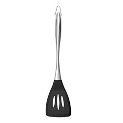 Silicone spatula spoon Food grade Kitchenware Cooking utensils Heat resistant Not sticky Stainless steel silicone Cooking tools,G