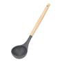 graroiC Wood Handle Silicone Kitchenware Spatula Non-stick Cooking Utensils (Spoon)