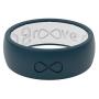 Groove Life - Silicone Ring for Men and Women Wedding or Engagement Rubber Band with Lifetime Coverage, Breathable Grooves, Comfort Fit, and Durability - Original Solid