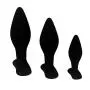 Eastern Delights Anal Sex Trainer 3PCS Kit Black Silicone Butt Plugs