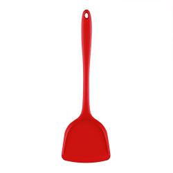 ROIY Silicone Kitchen Tools Shovel Nonstick Silicone Kitchenware Kitchen Cooking Spoon Shovel Suit Kitchen Cooking Tools Red (Color : Black)