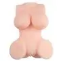 Liuyang001 Durable Very Useful Realistic Lifelike Silicone Dolls For Men Adult Toy - 3D Real Woman Torso Love Doles For Men Male Toy With 2 Entries Fun Paly Game 100% Safe Material (6.3× 5.1×3.5 In) l