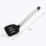 ZNN Silicone Kitchenware 8 Piece Advanced Heat Resistant Food Grade and Stainless Steel Non Stick Cooking Chopper Super Soft Belt Professional Kitchen Rack Black