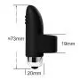 TIANYA Finger Vibrant Toy For Couple - Black Silicone Wonderful Finger Massager Stimulation Vibrating Waterproof Body Massager Toys