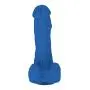 Lickerlish Lucky 6.5" Premium Silicone Dildo Blue with Suction Cup, 13 Ounce