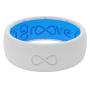 Groove Life - Silicone Ring for Men and Women Wedding or Engagement Rubber Band with Lifetime Coverage, Breathable Grooves, Comfort Fit, and Durability - Original Solid