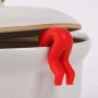 Pot Lid Holder Silicone Anti Overflow Spill Tool Pot Small Person Shape Bracket for Chopsticks Kitchenware Red (20)