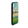 Birthday Decorations Rubber Phone Case,Sincere Greeting Message on Blur Background Celebration Compatible with iPhone XR