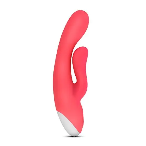 Hop - Trix - 7 Vibrating Functions Strong Rumbly Platinum Silicone Vibrator - Powerful G Spot and Clitoral Stimulator - Waterproof - Sex Toy of Women - Sex Toy for Couples (Cerise)