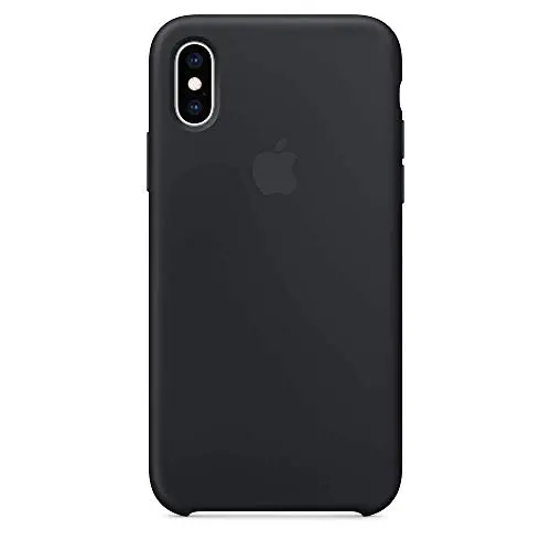 Anti-Drop iPhone X/10 (5.8Inch) Liquid Silicone Gel Case, TOSHIELD Soft Microfiber Cloth Lining Cushion for iPhone 10 (Black)