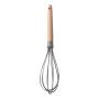 Icocol Kitchen Gadgets Tools Utensils High Temperature Silicone Kitchenware Set Egg Beater Colander Wooden Handle