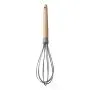 Icocol Kitchen Gadgets Tools Utensils High Temperature Silicone Kitchenware Set Egg Beater Colander Wooden Handle