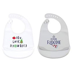 Hudson Baby Unisex Baby Silicone, Waterproof Bibs