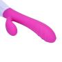 Qhufnng Wand Massager Silent 40 x Multi-Speed USB Rechargeable for Travel Gift Massage Stick Silicone Hot Pink