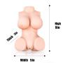 Lifelike Female Torso Pussycat TPE Doll for Men Realistic Adult Sex Toy - Male Masturbators Realistic Pussy Ass and Soft C Cup Silicone Breast Love Doles for Man Masurbation Gags Gift, Six Toys Tshirt
