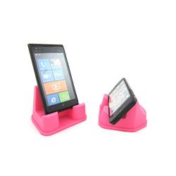 PhoneProp - Universal Fit Soft Flexible SmartPhone Stand - Bubble Gum Pink - FDA Grade Silicone