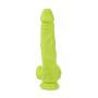 Lickerlish SPATTS 8.5" Premium Silicone Dildo Neon Green with Suction Cup